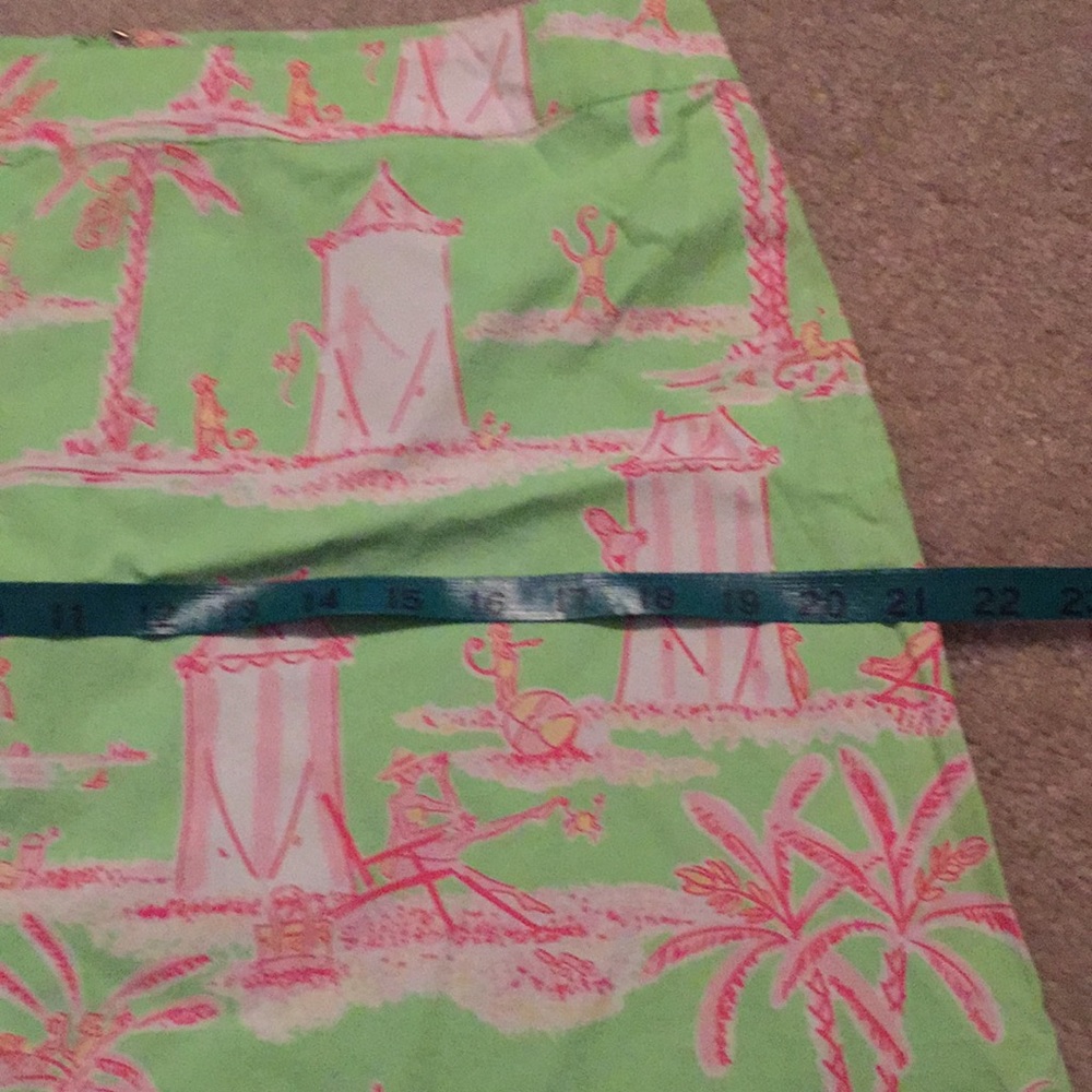Lilly Pulitzer Green and Pink Skirt - Picture 6 of 7